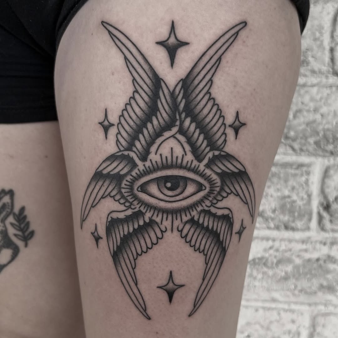 Tattoo by @stephenasanchez — blackwork