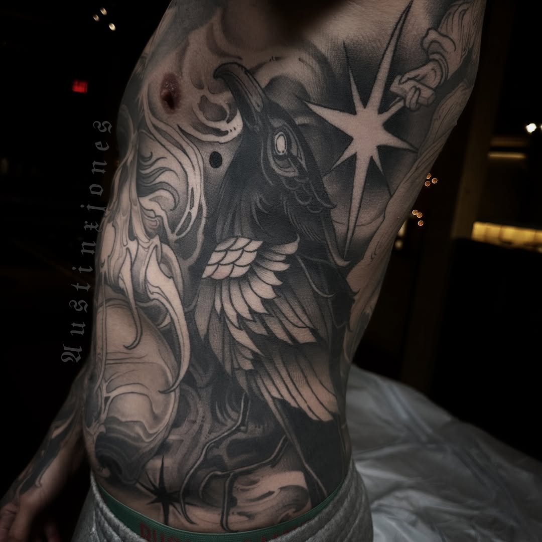 Tattoo by @austinxjones β blackwork, illustrative