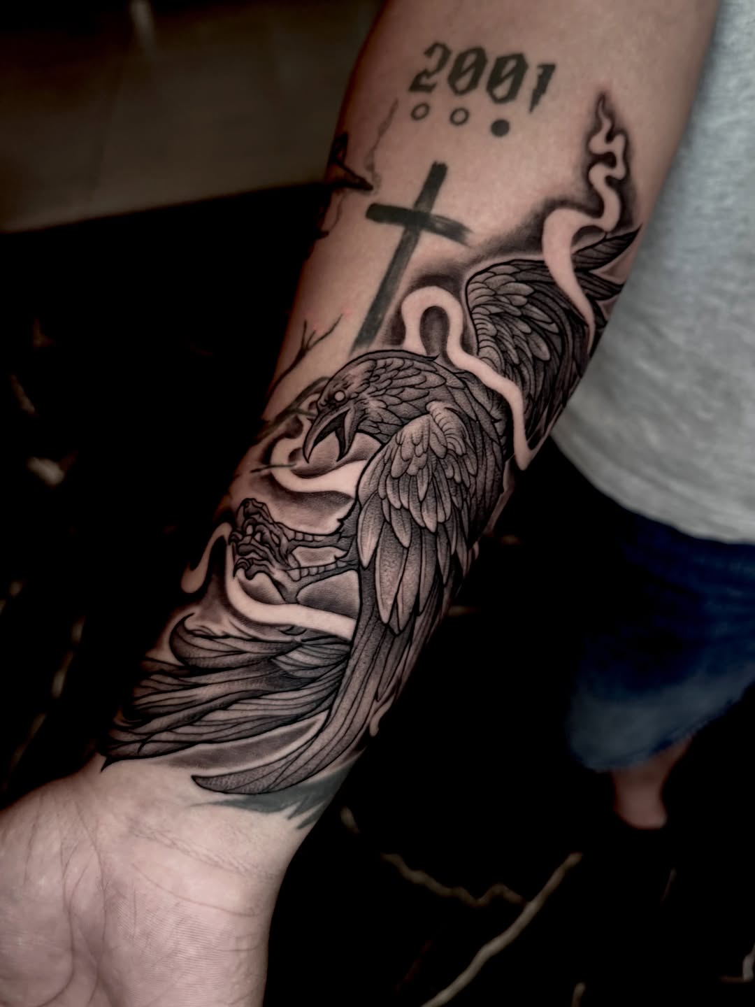 Tattoo by @barbs.tattoos — black_and_grey