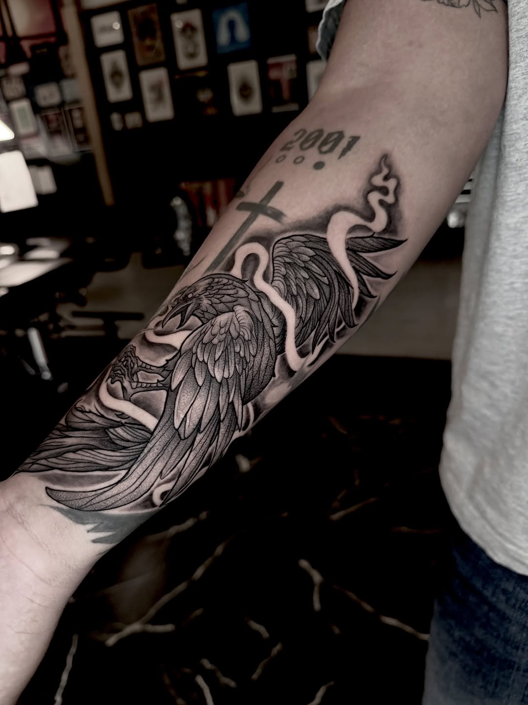 Tattoo by @barbs.tattoos — black_and_grey