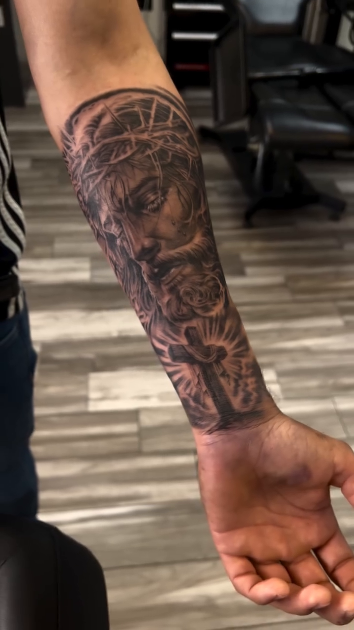 Tattoo by @rico_tattoos.3 โ black_and_grey, realism