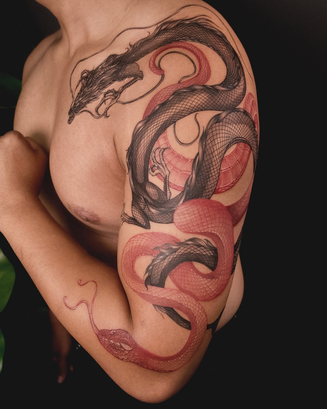 Tattoo by @wong_tattooer — japanese_irezumi, black_and_grey