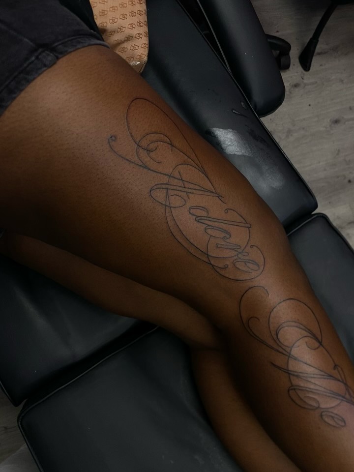 Tattoo by @inkdbymari — fine_line, lettering_script