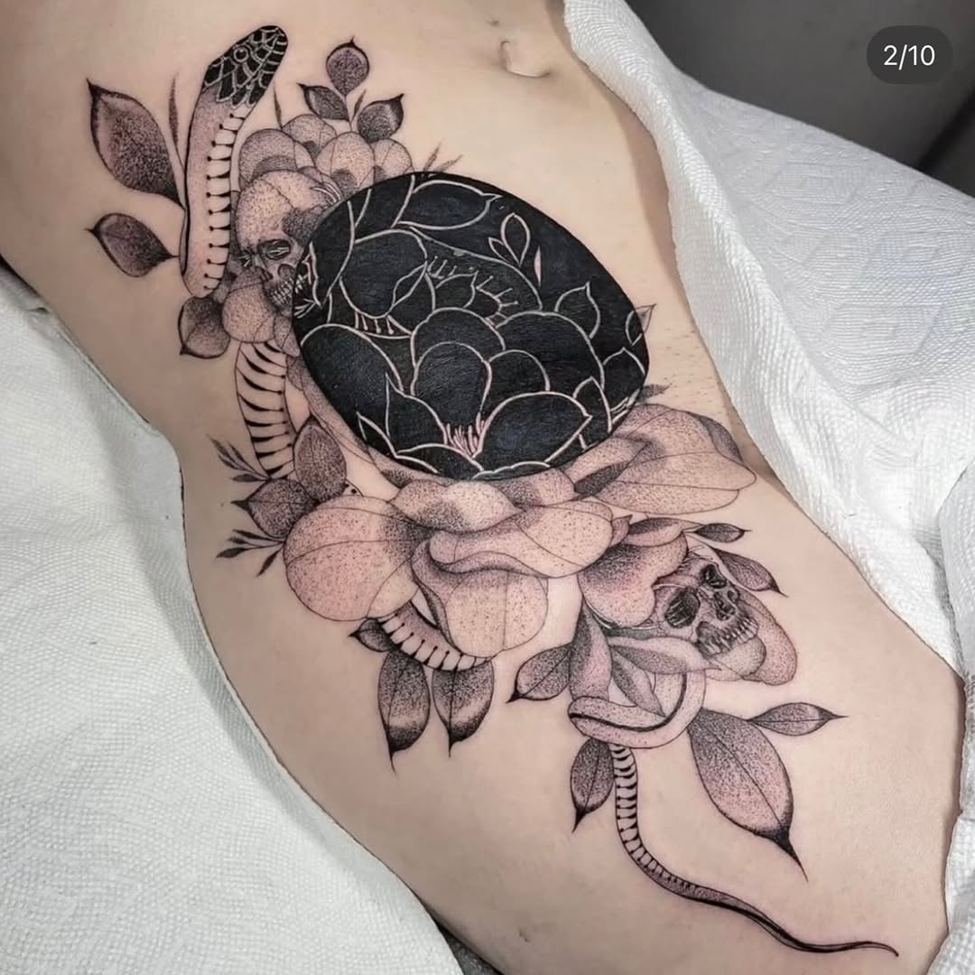 Tattoo by @borisbianchi — blackwork