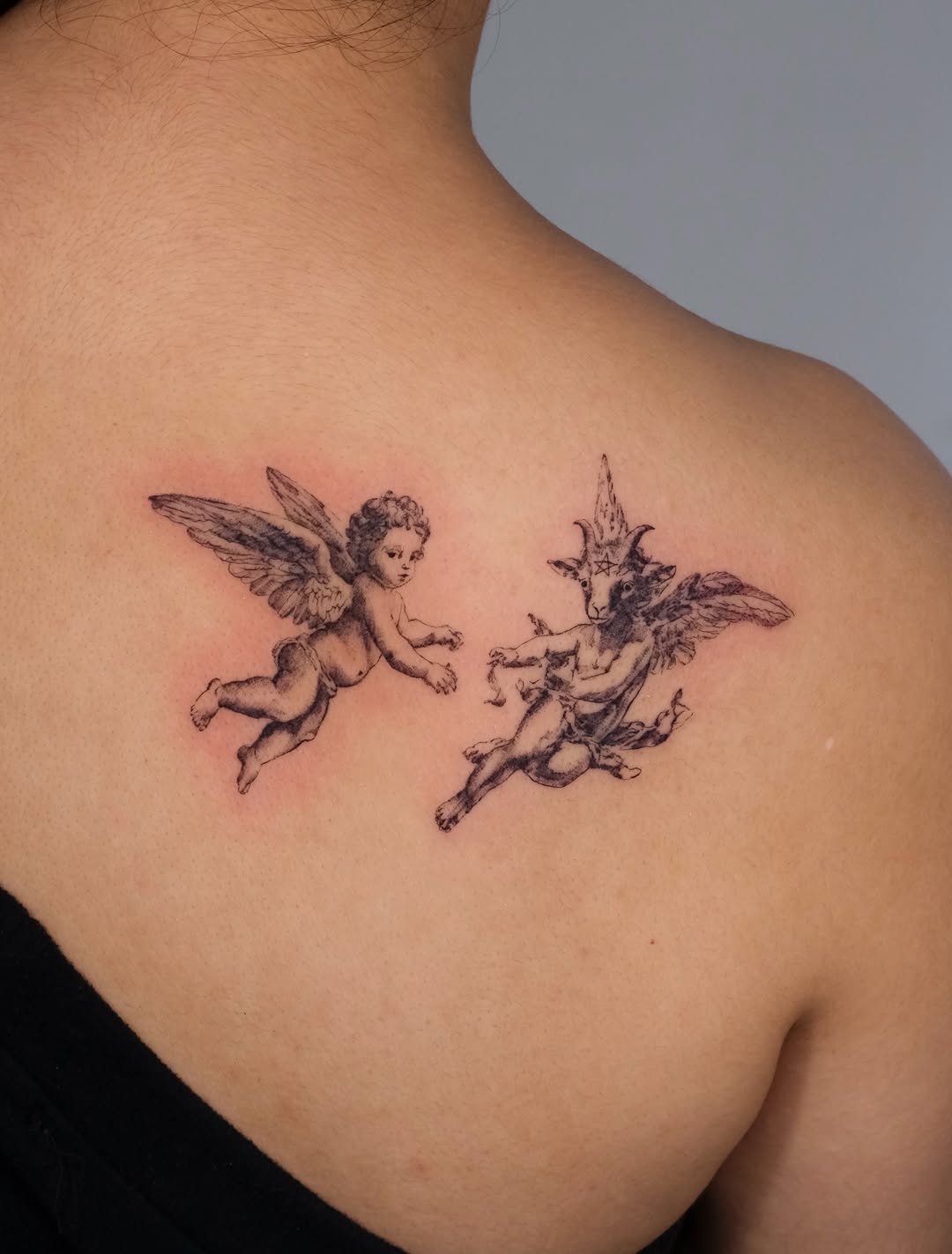 Tattoo by @lusi.ne.tattoo — black_and_grey, realism