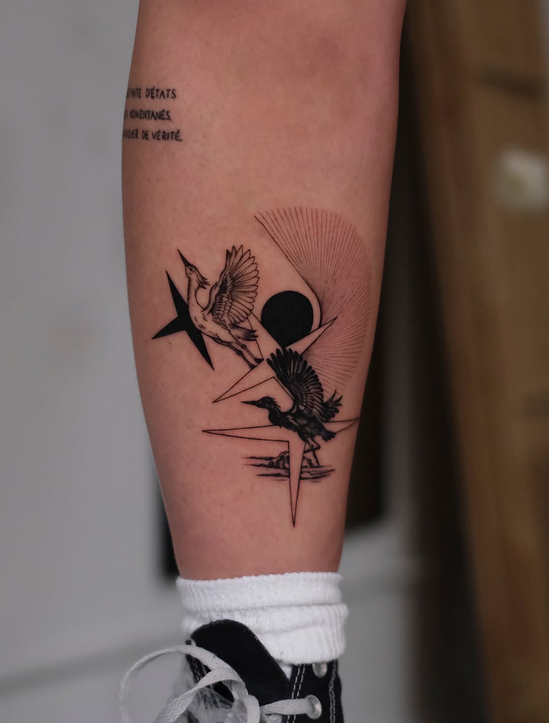 Tattoo by @lusi.ne.tattoo — fine_line, black_and_grey