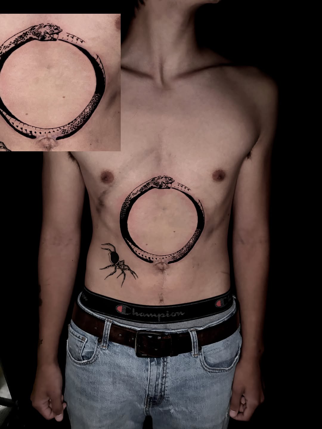 Tattoo by @stainedskintattoo — blackwork
