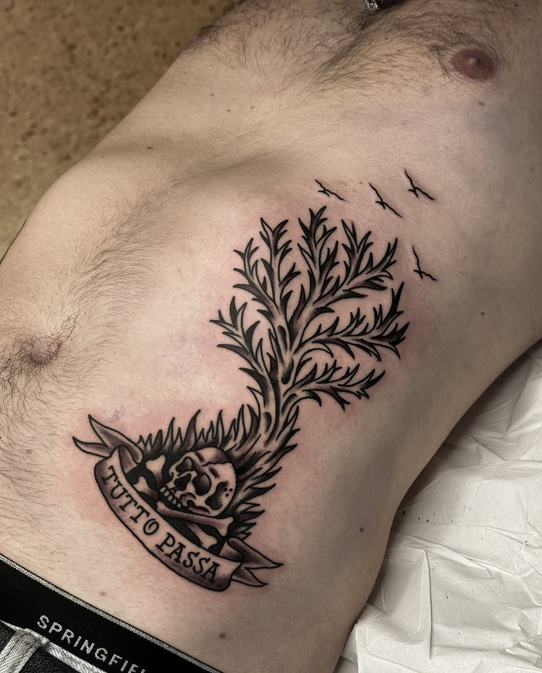 Tattoo by @s.ferrertattoo β lettering_script, black_and_grey