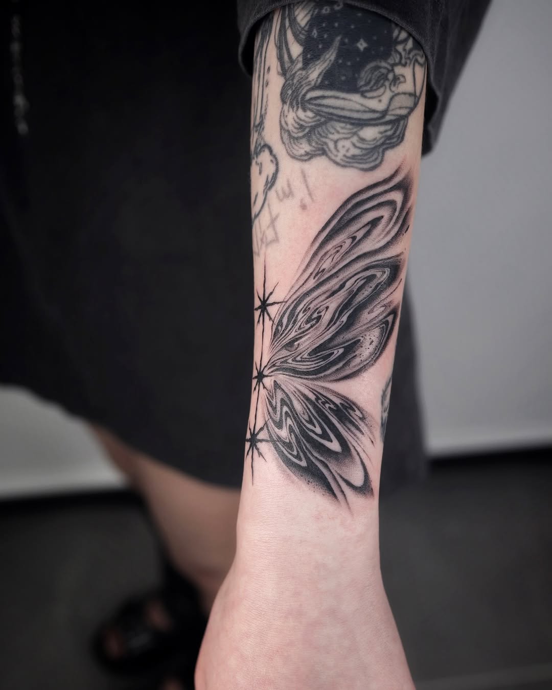 Tattoo by @daan.kim — black_and_grey, dotwork