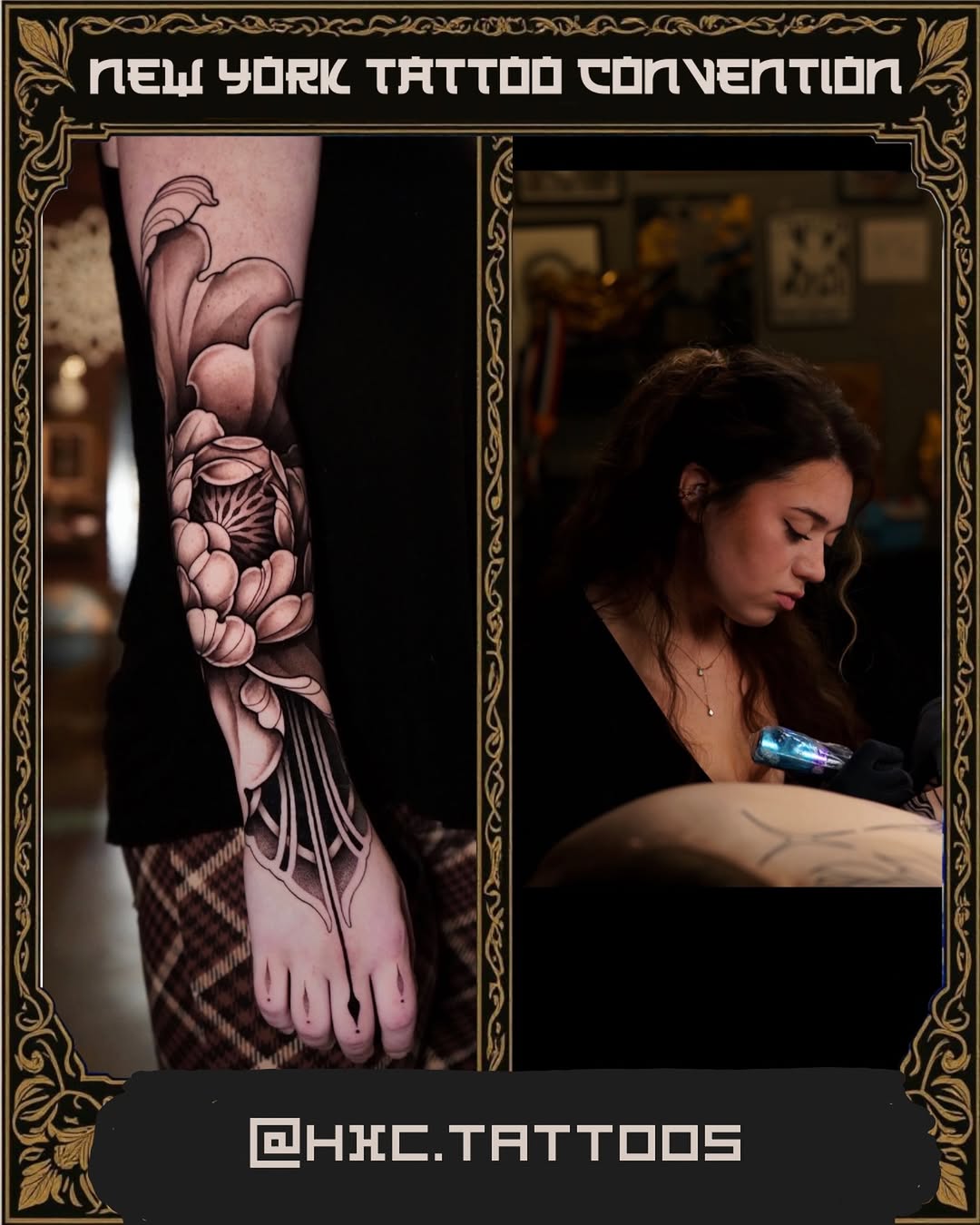 Tattoo by @hxc.tattoos — illustrative, black_and_grey