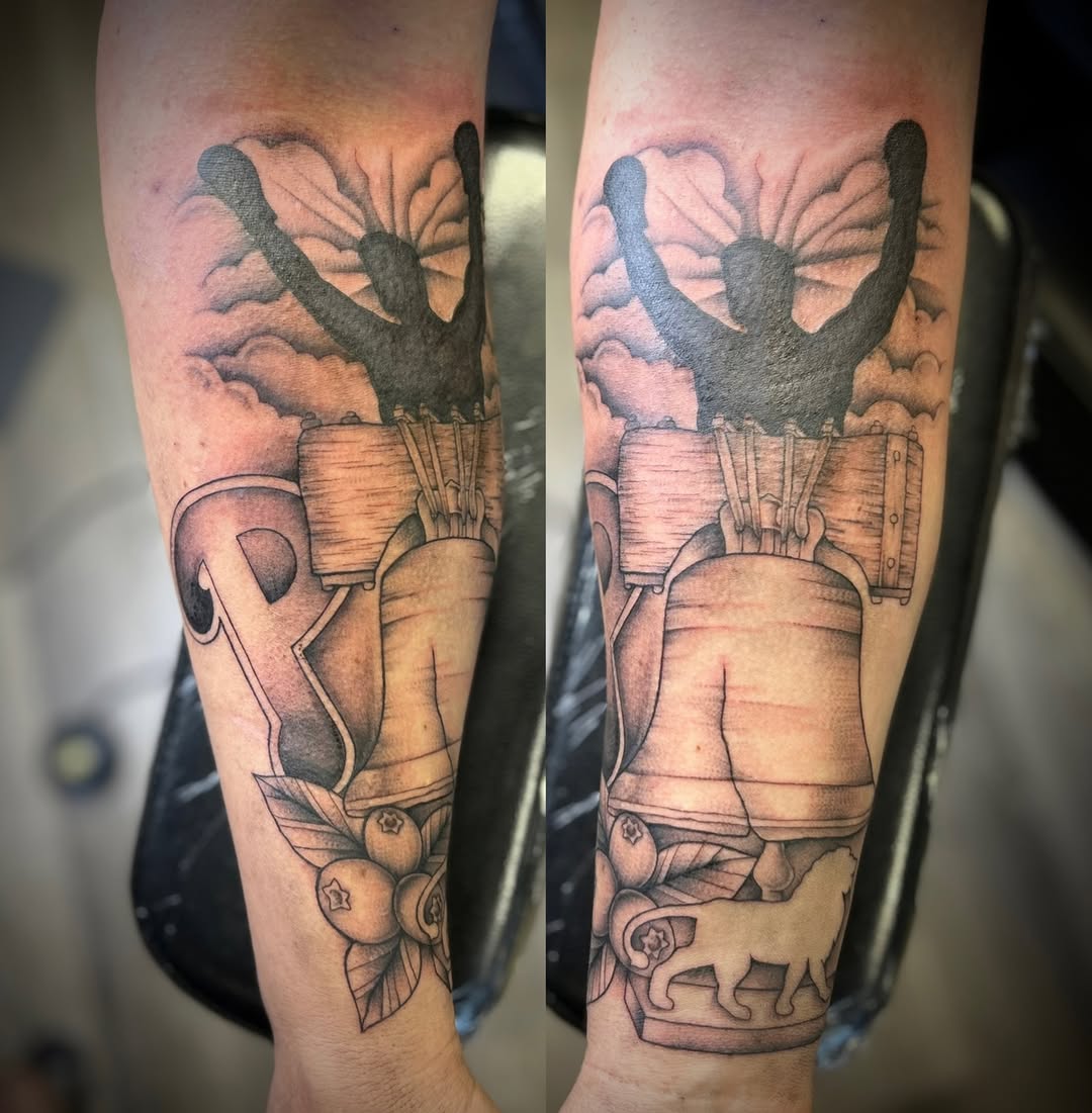 Tattoo by @browtiqueandink — black_and_grey