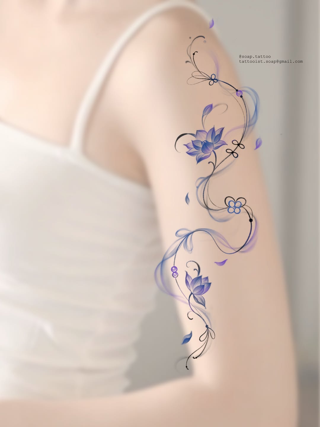 Tattoo by @soap.tattoo — fine_line, watercolor