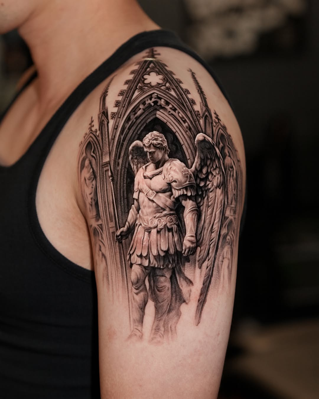 Tattoo by @gody_tattoo — realism, black_and_grey