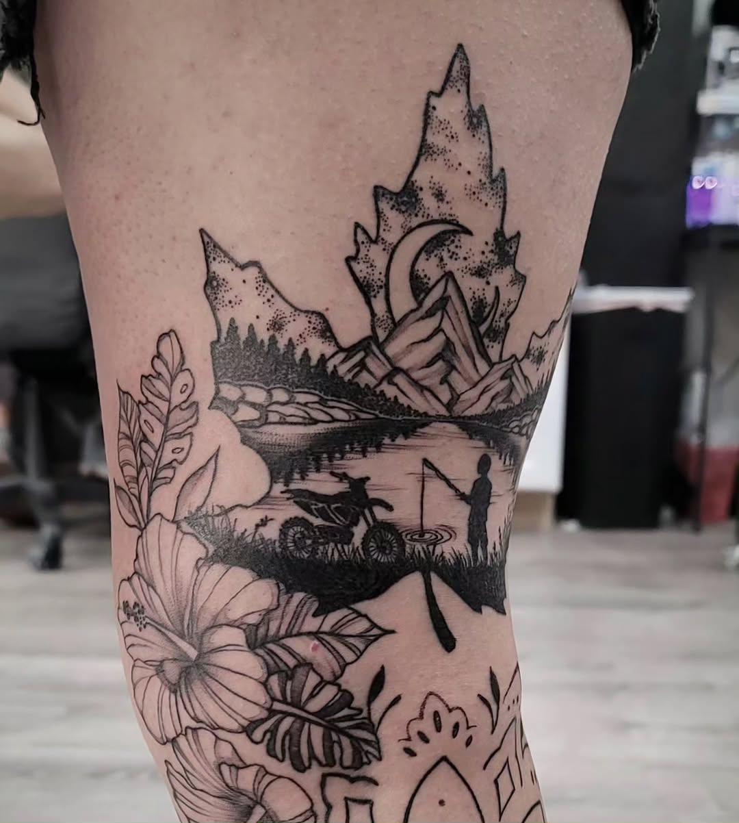 Tattoo by @trickylake — dotwork