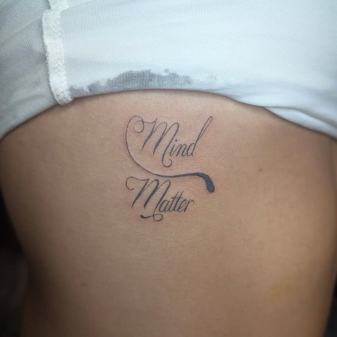 Tattoo by @jo.xylo.tattoos — lettering_script, fine_line