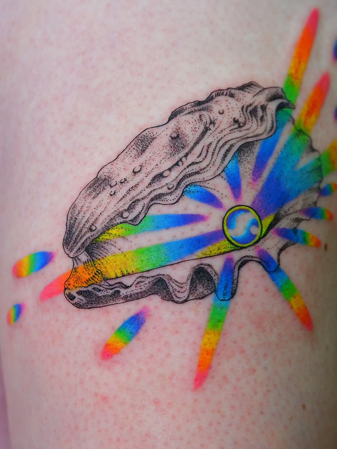 Tattoo by @birdtat — dotwork