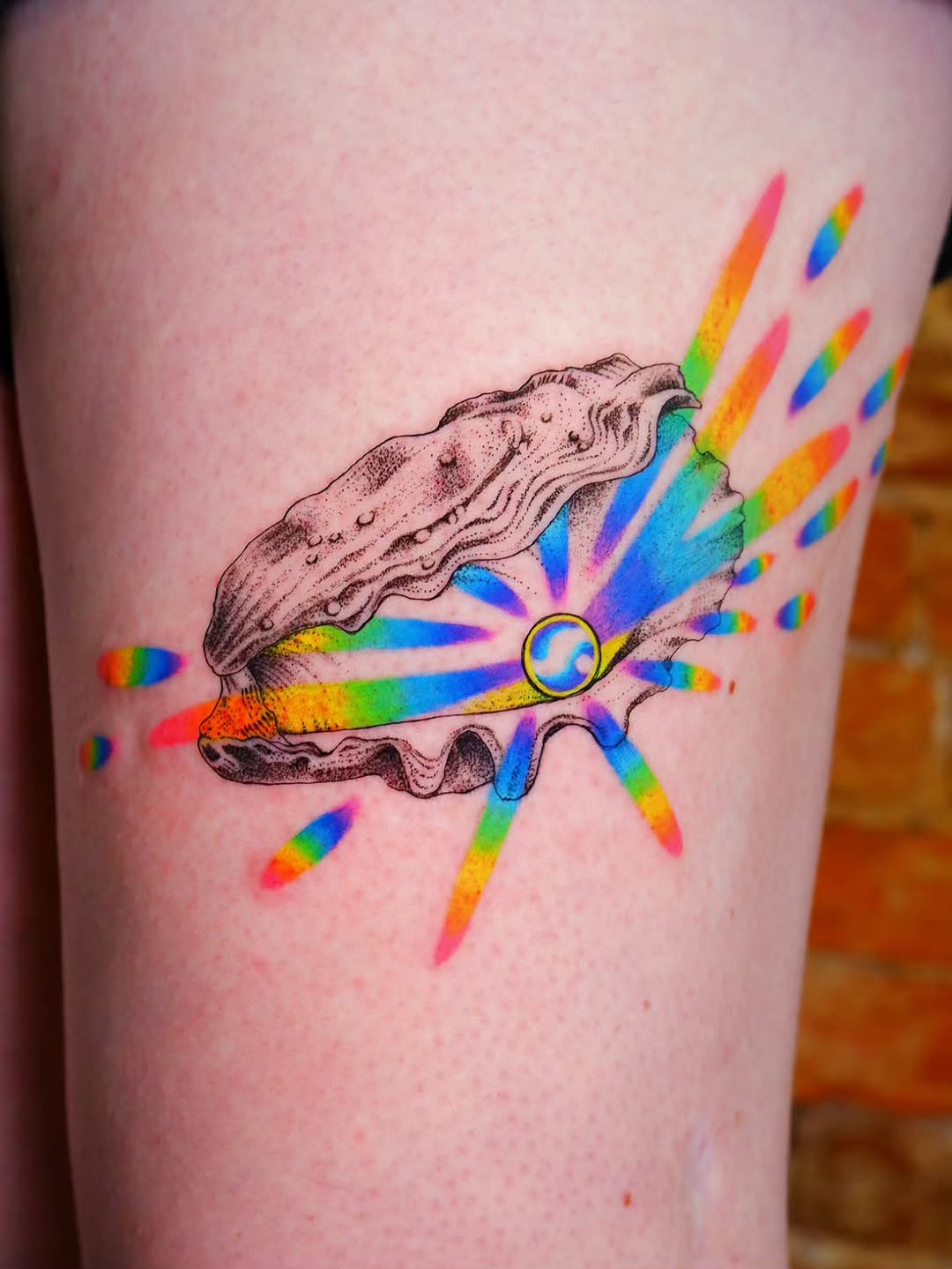 Tattoo by @birdtat — dotwork