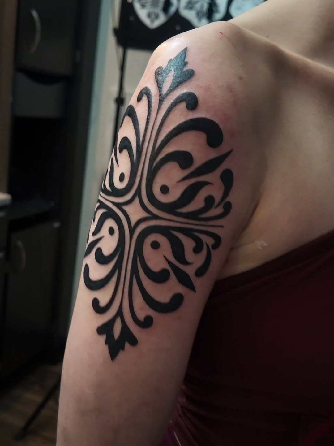 Tattoo by @jbrooks.blvckwork — ornamental, blackwork
