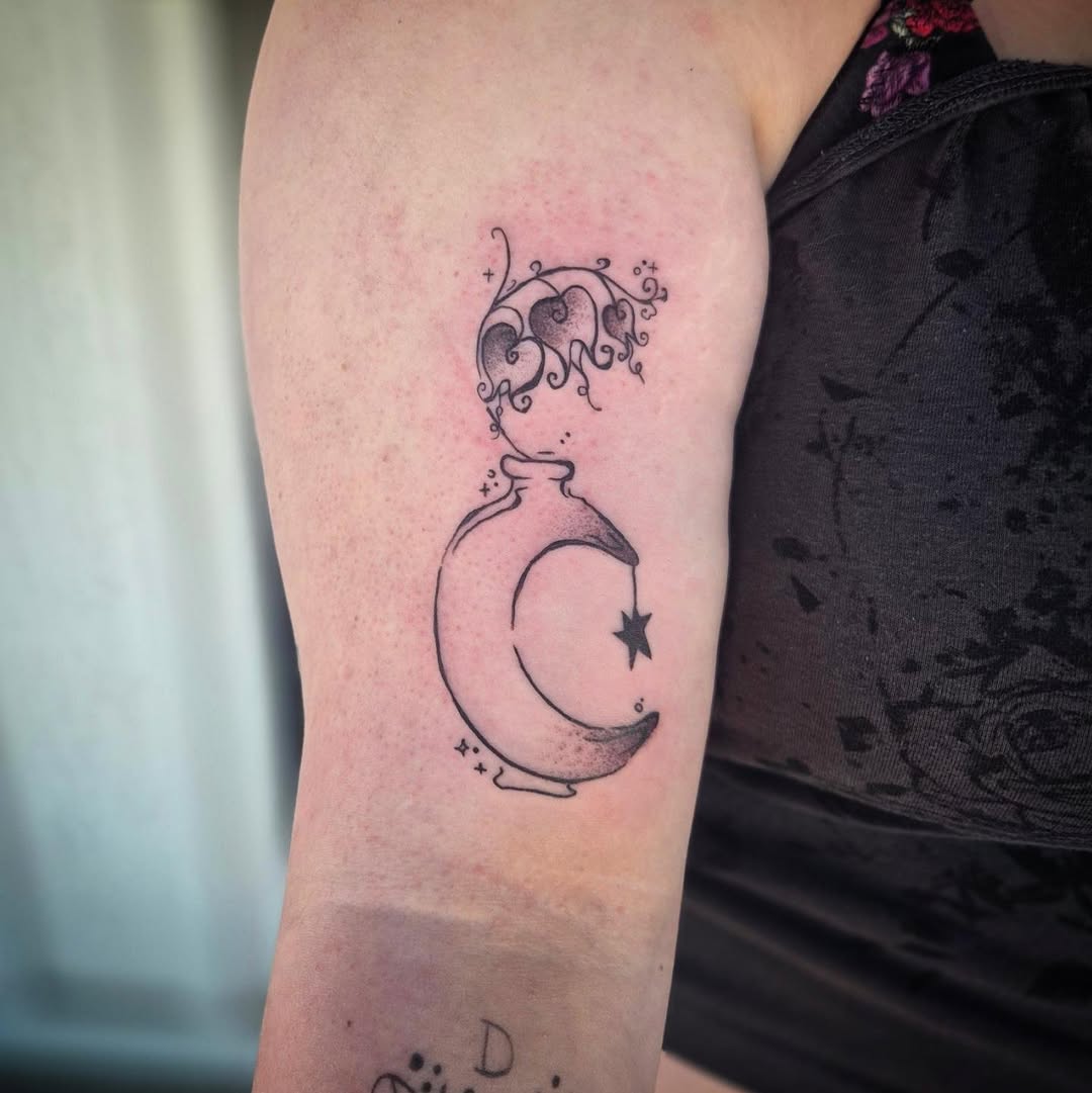 Tattoo by @wickedlilyink — illustrative, fine_line