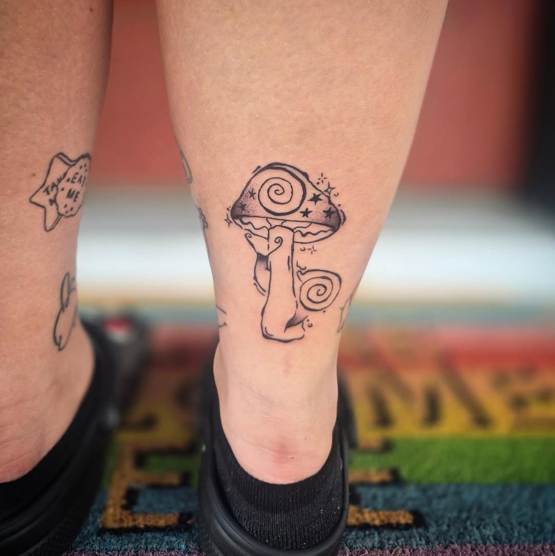 Tattoo by @wickedlilyink — illustrative, black_and_grey
