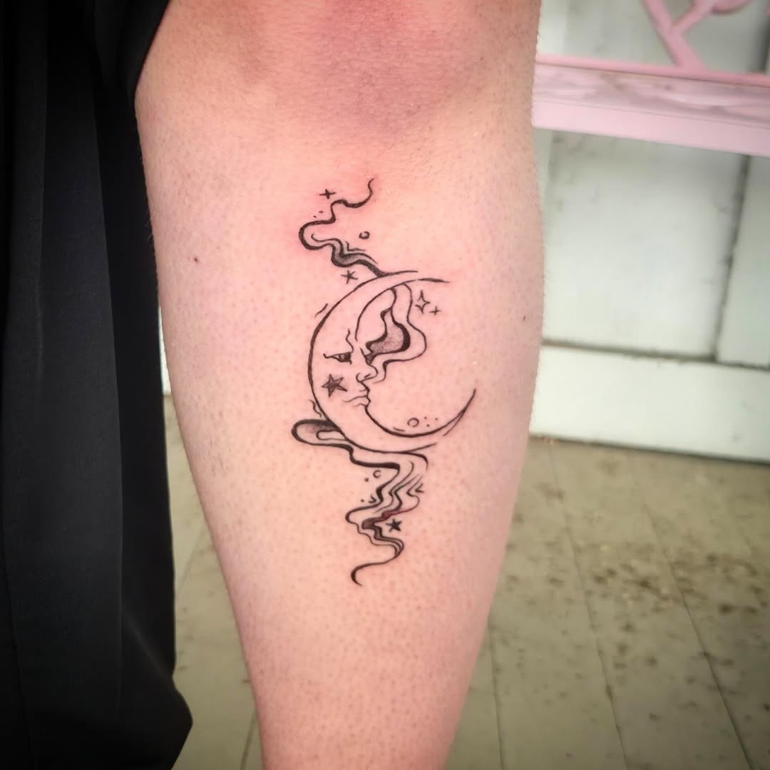Tattoo by @wickedlilyink — illustrative, fine_line