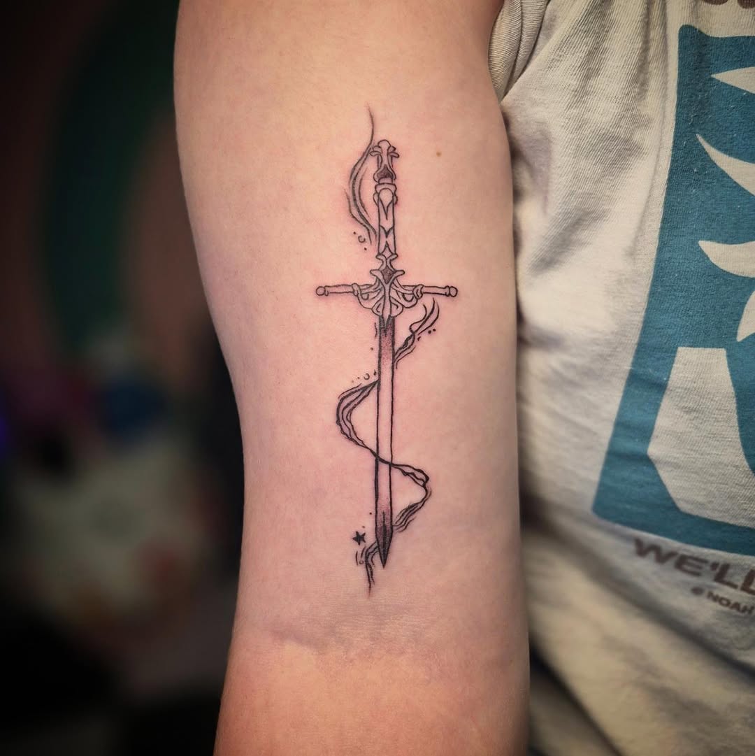 Tattoo by @wickedlilyink — illustrative, fine_line