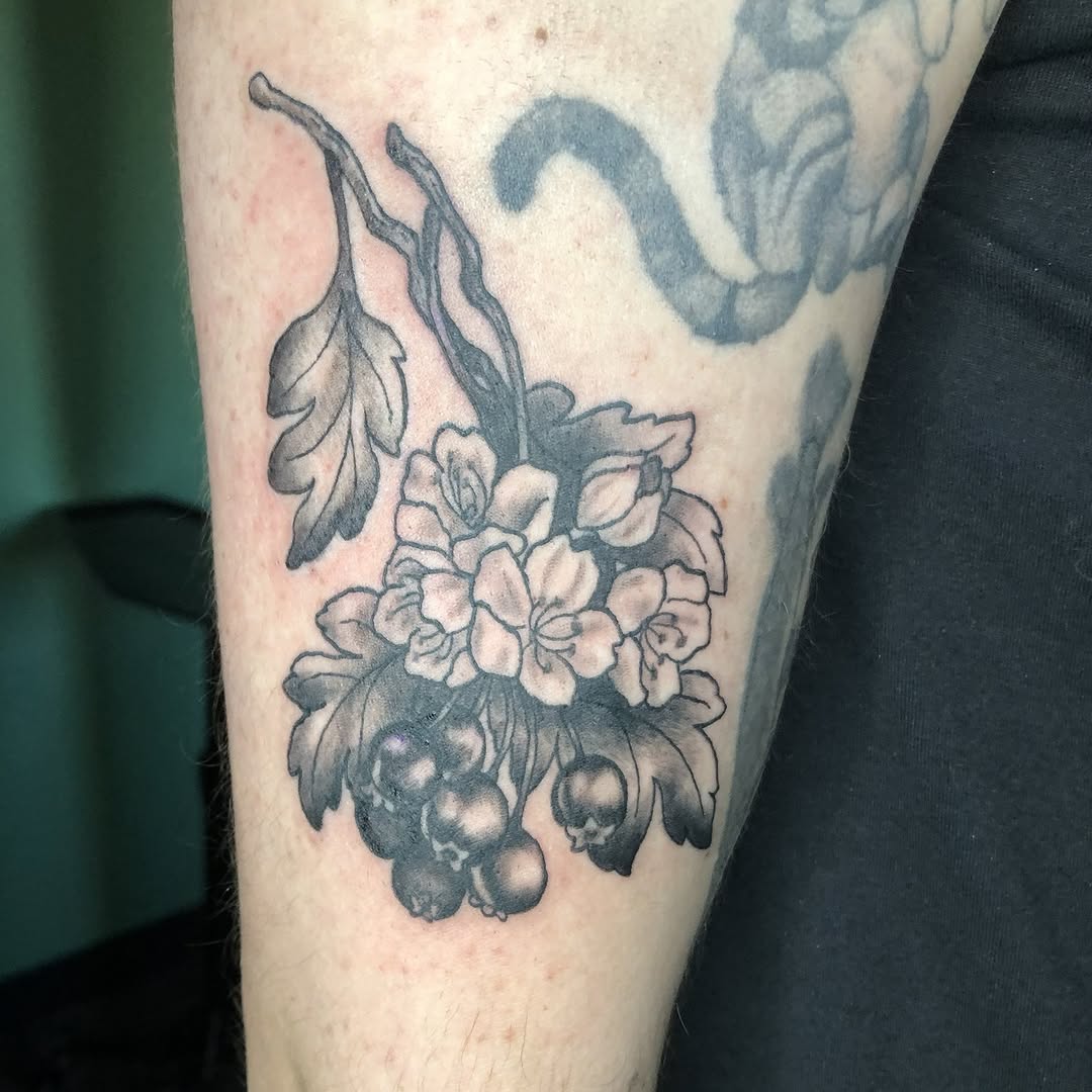 Tattoo by @basil_teeth — black_and_grey