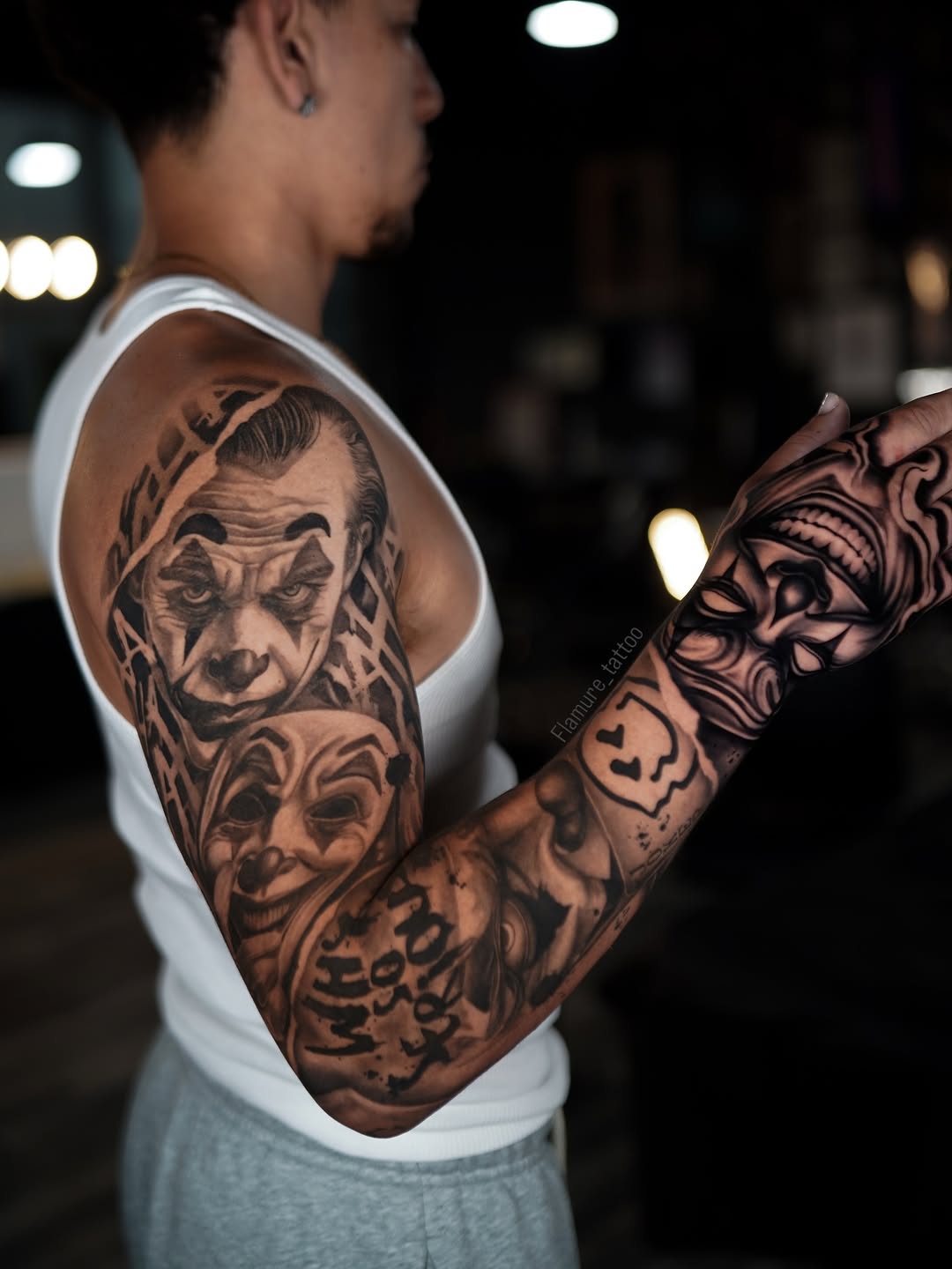 Tattoo by @flamure_tattoo — realism, black_and_grey