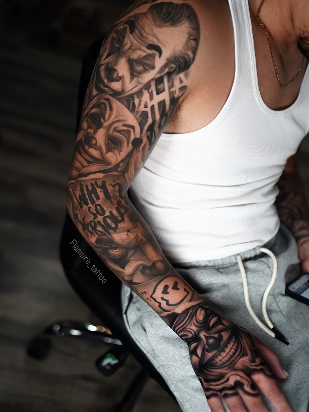 Tattoo by @flamure_tattoo — black_and_grey, realism