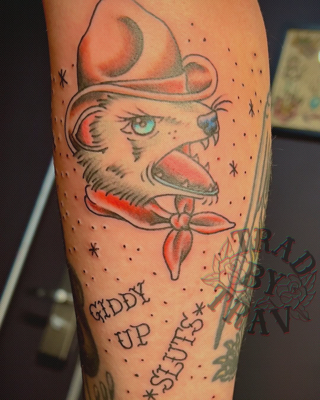 Tattoo by @tradbytrav — american_traditional, illustrative