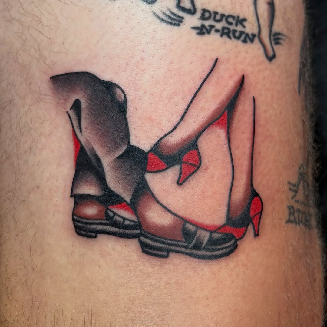 Tattoo by @homesicktat2 — american_traditional, black_and_grey