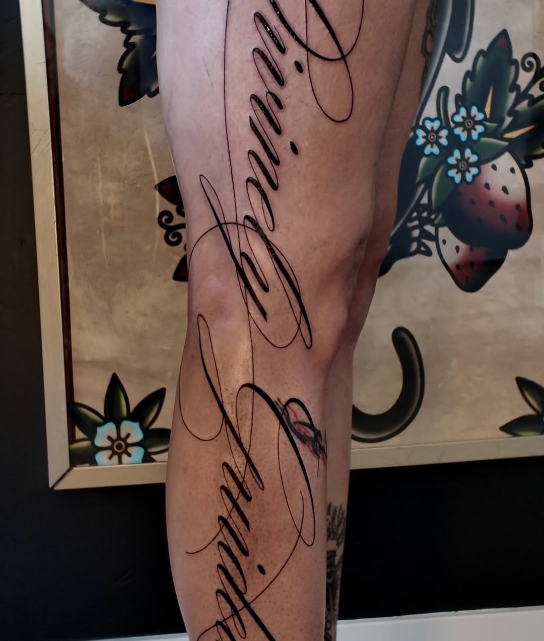Tattoo by @inked_by_ki — lettering_script, fine_line