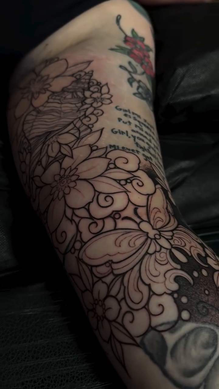 Tattoo by @m2thebtattoos — dark_realism, ornamental