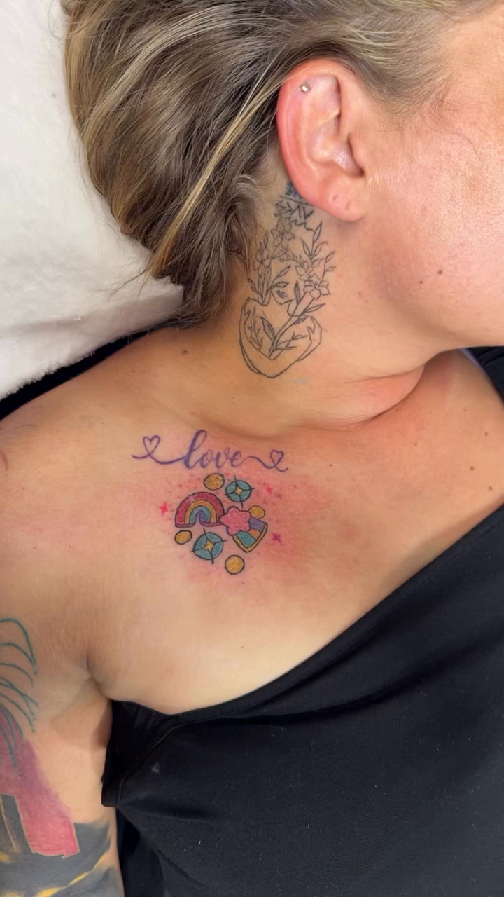 Tattoo by @bye.felicia420 — illustrative, fine_line