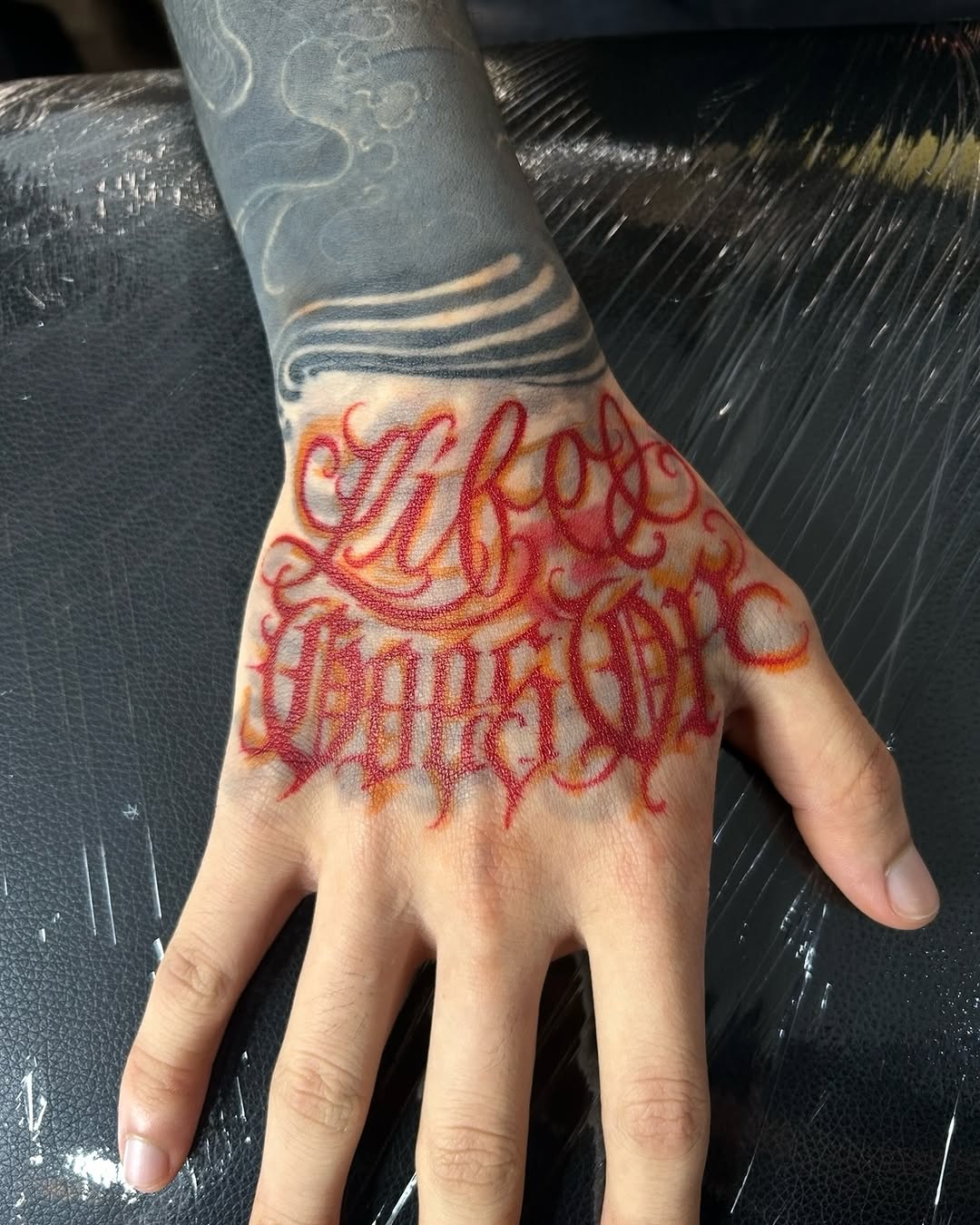 Tattoo by @joon_letters — lettering_script, chicano