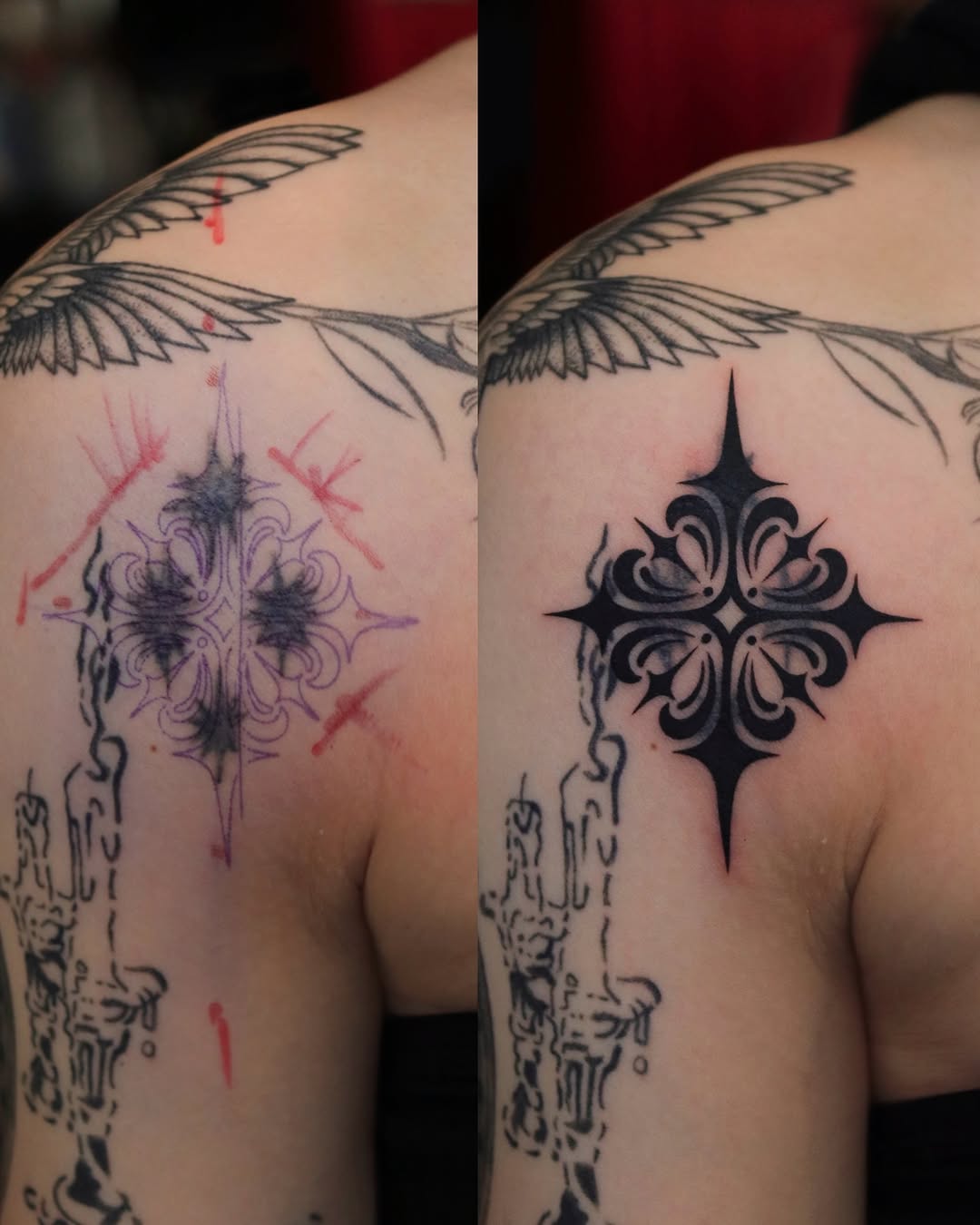 Tattoo by @2zzinzzin_ — blackwork, illustrative