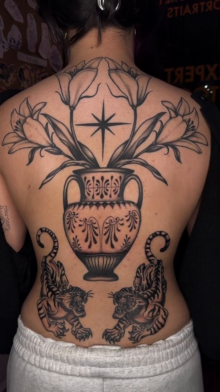 Tattoo by @wolfhazel — black_and_grey, realism