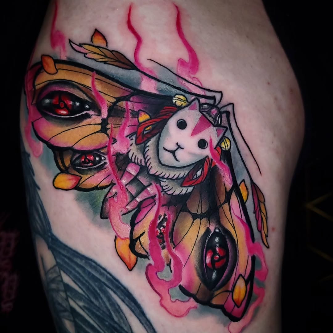 Tattoo by @m.truthtattoos — anime, new_school