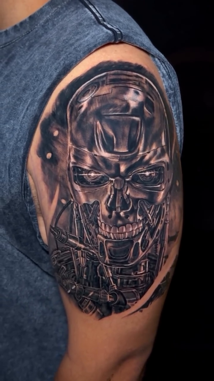 Tattoo by @brandonsommerstattoo โ realism, dark_realism