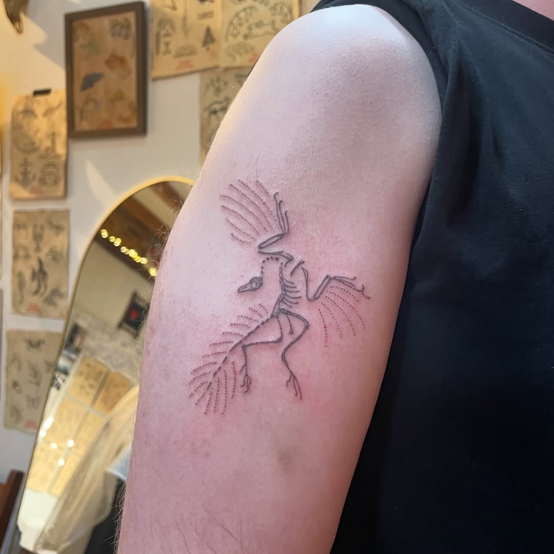 Tattoo by @roepoke — dotwork, fine_line