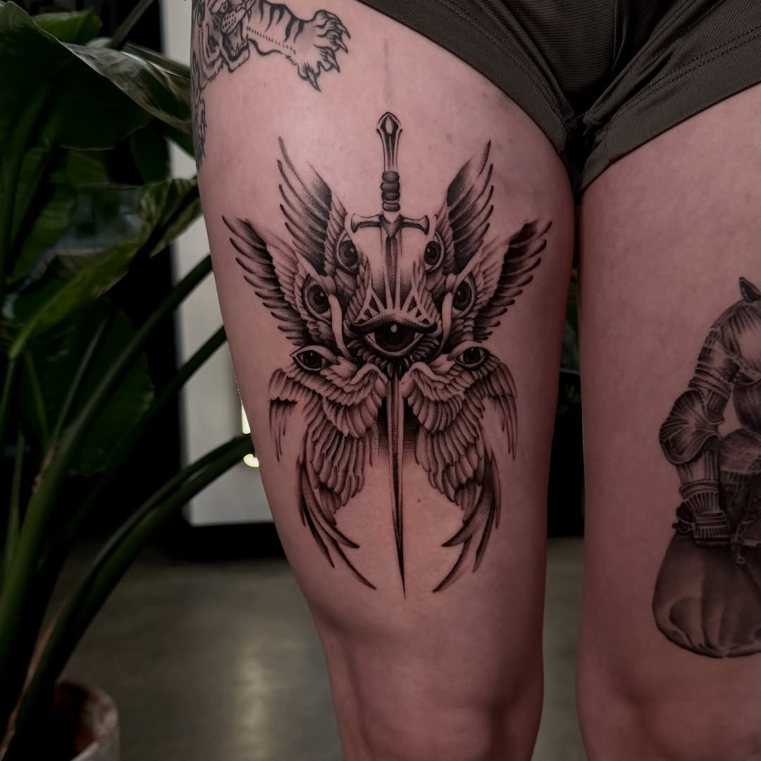 Tattoo by @joe.cruz_tattoos — black_and_grey, realism