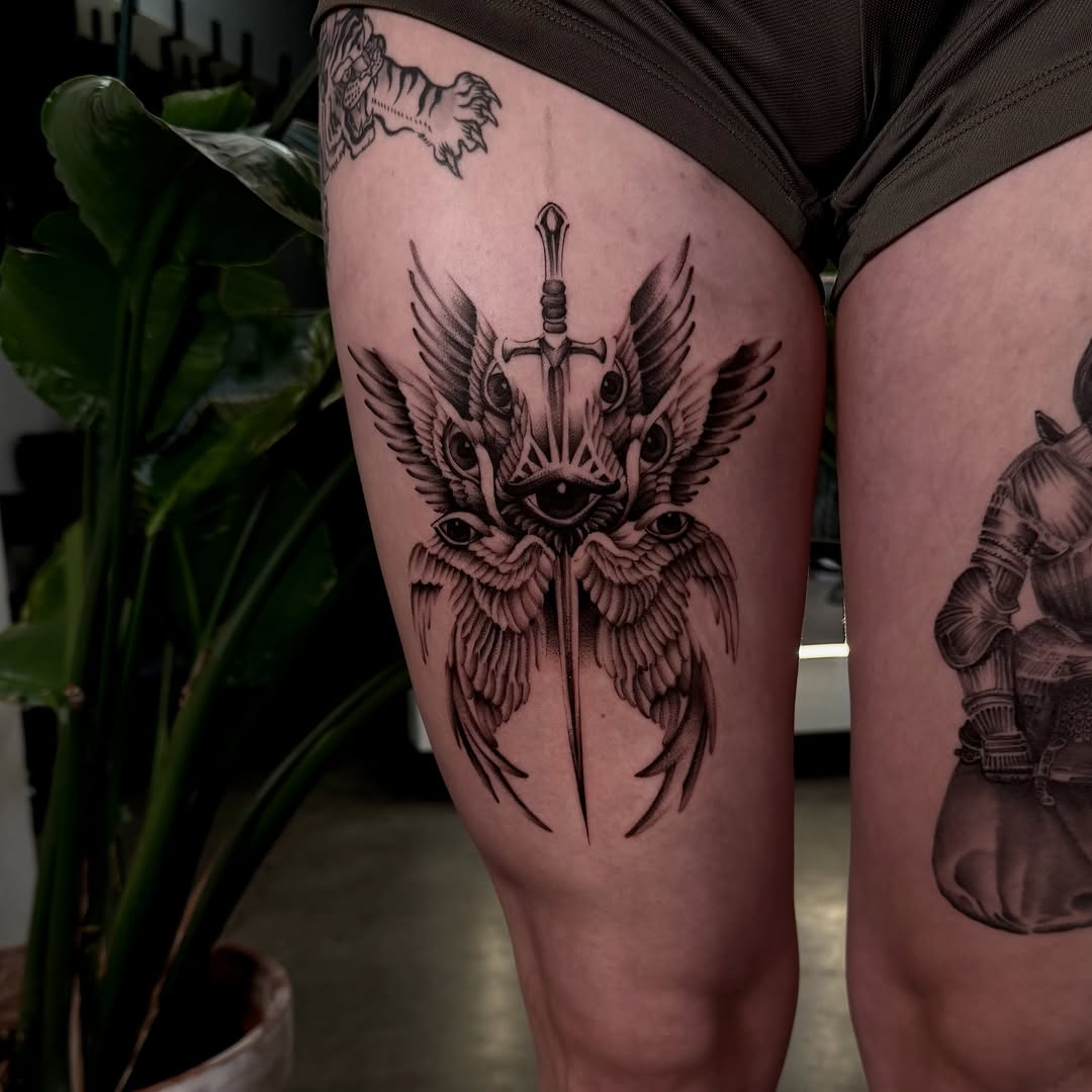 Tattoo by @joe.cruz_tattoos — black_and_grey, realism