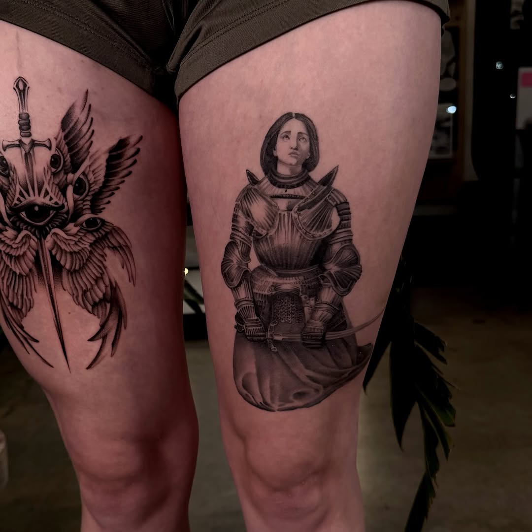 Tattoo by @joe.cruz_tattoos — realism, black_and_grey