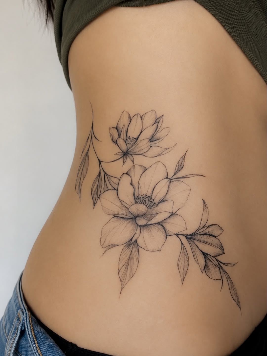 Tattoo by @alona_zamsh_tattoo — fine_line, black_and_grey