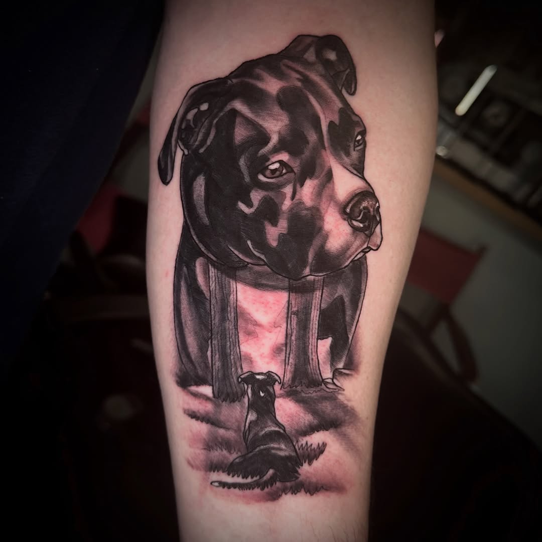 Tattoo by @coryhaberman โ realism, black_and_grey