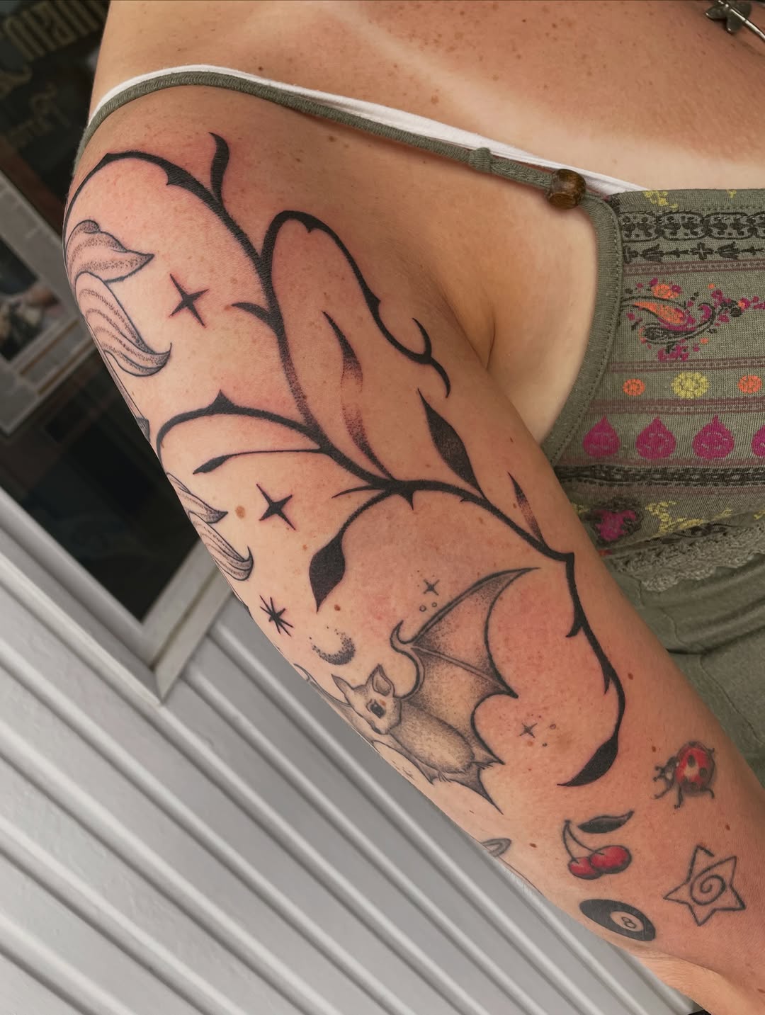 Tattoo by @andreyu187 — illustrative, black_and_grey