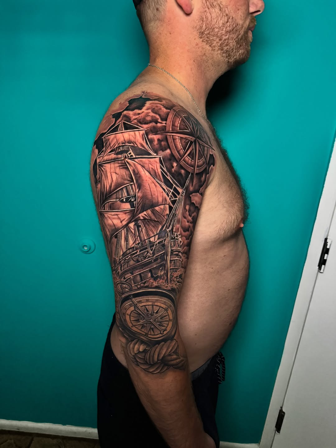 Tattoo by @jink_tattoos — realism, black_and_grey