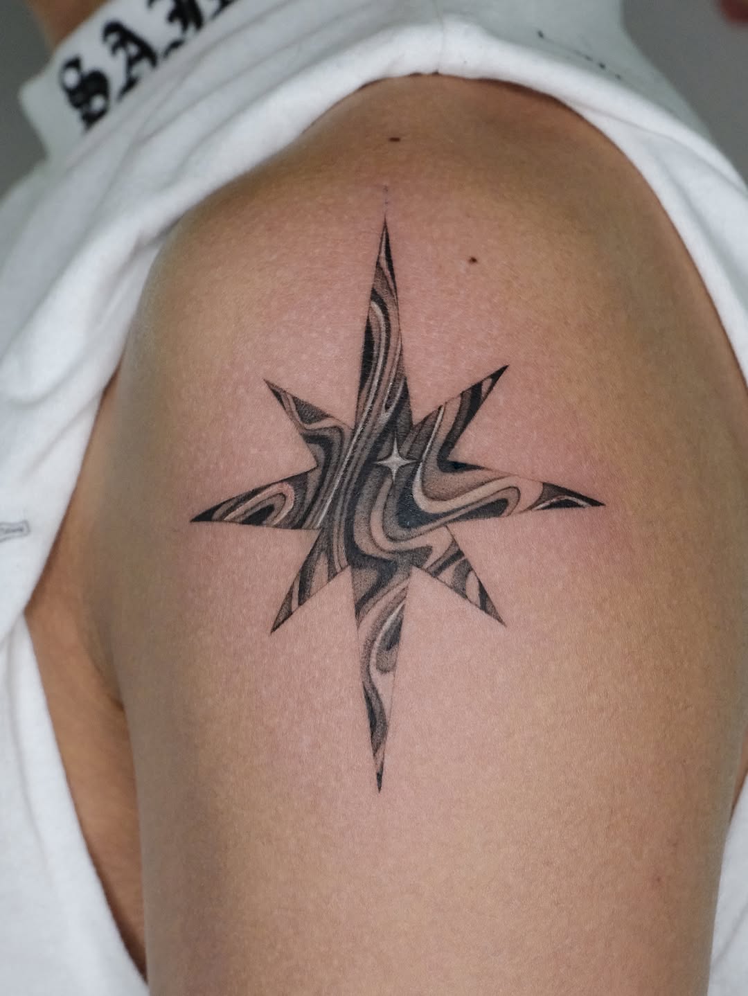 Tattoo by @trixiehg.tattoo — illustrative, black_and_grey