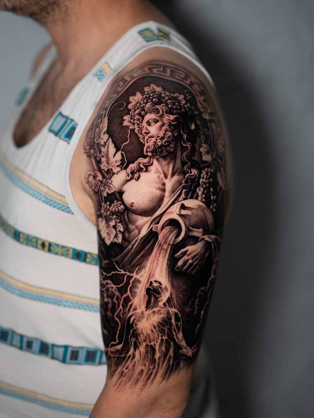 Tattoo by @markvatatattoo โ realism, black_and_grey