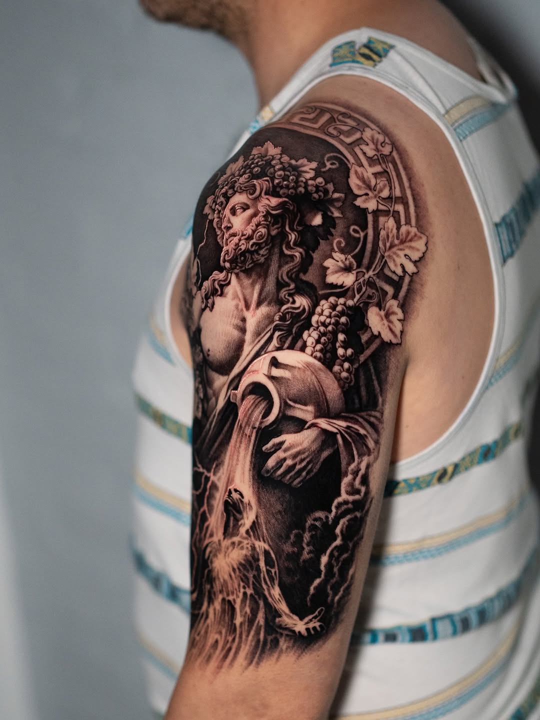 Tattoo by @markvatatattoo โ realism, black_and_grey
